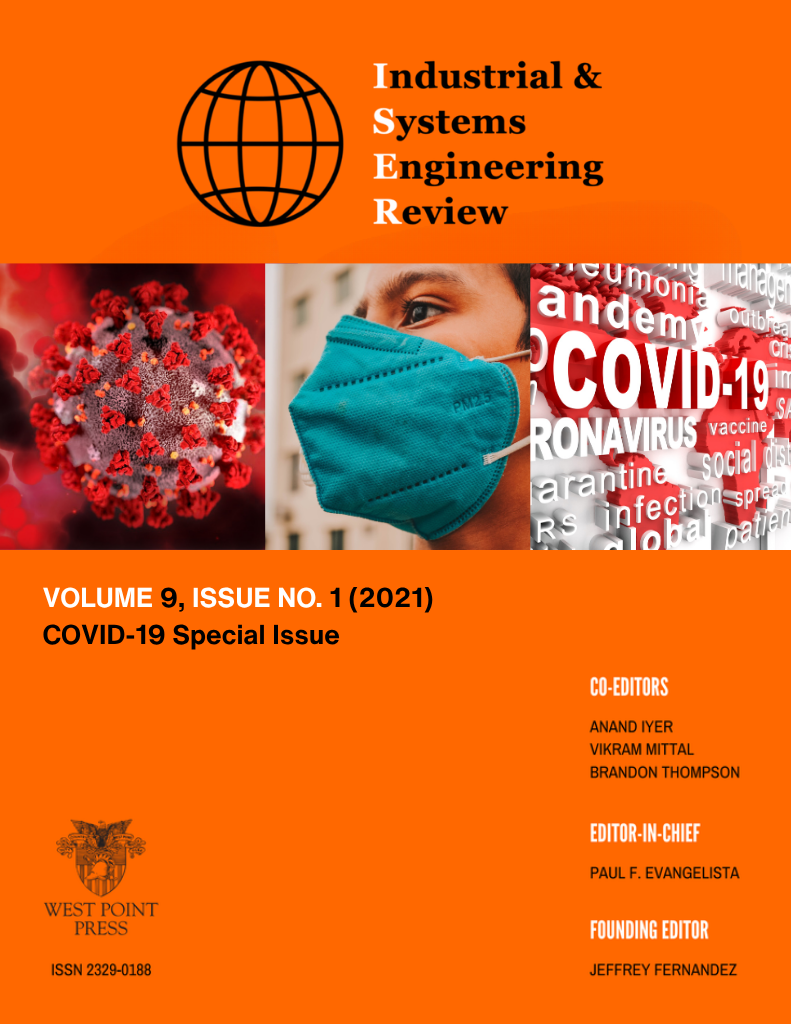 View Vol. 9 No. 1 (2021): Industrial and Systems Engineering Review - COVID-19 Special Issue