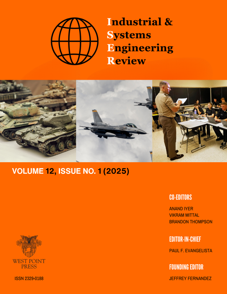 View Vol. 12 No. 1 (2025): Industrial and Systems Engineering Review